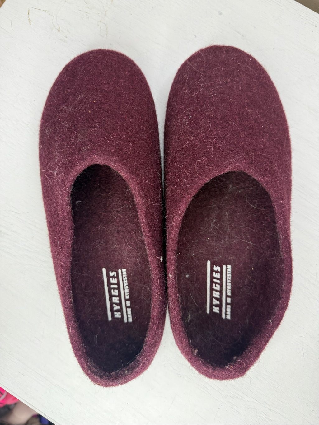Kyrgies Wool Felt Slippers Unisex M 9-9.5, W 11.5-12 — image 6 of 8